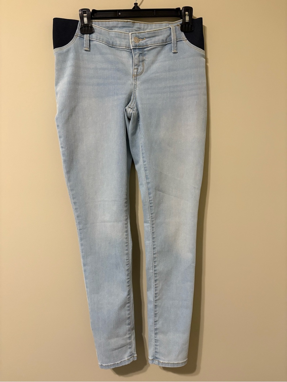 Light Blue Women’s Maternity Skinny Jeans